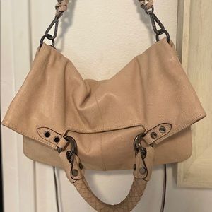 Elliott lucca leather shimmery handbag